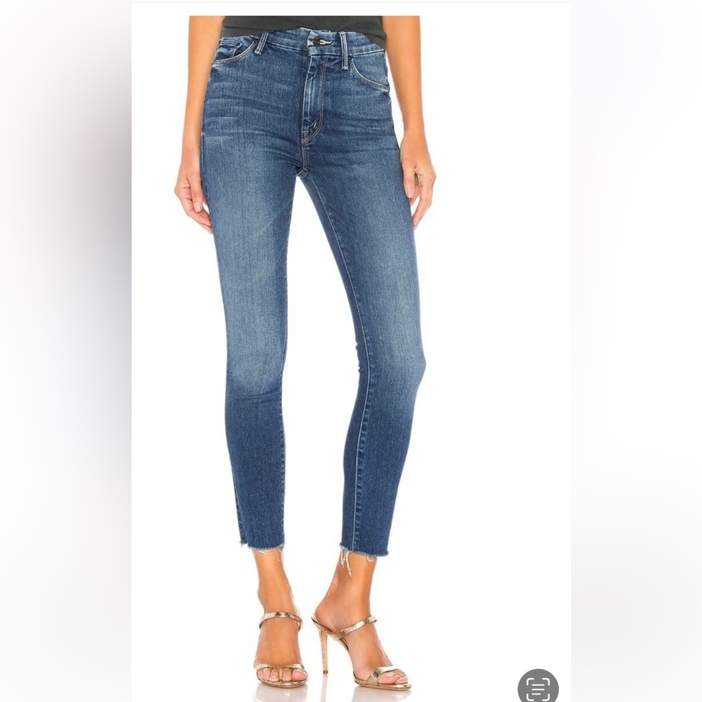 Mother High Waisted Looker Ankle Fray Night Clubbing Jeans Size 30